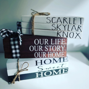 Decorative Wooden Books (Custom)