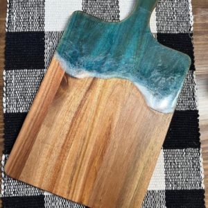 Epoxy Acacia Cheese Cutting Board