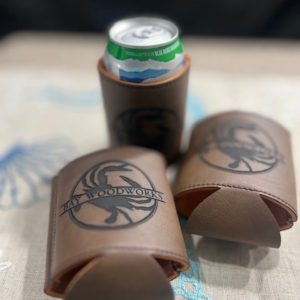 Leather Can coolers